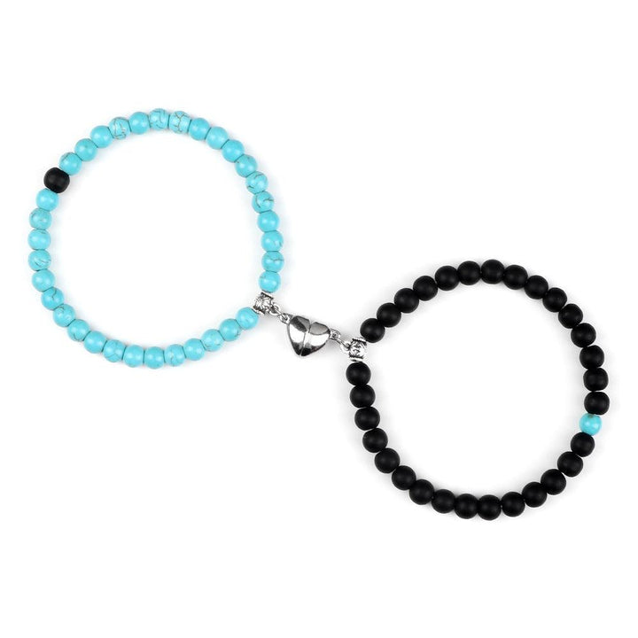 6mm Turquoise Couple Bracelet Weathering Magnetic Induction - Mamofa Global Store