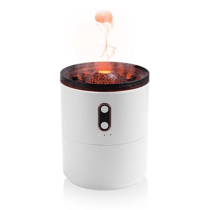 Volcanic Flame Aroma Essential Oil Diffuser USB Portable Jellyfish Air Humidifier Night Light Lamp Fragrance Humidifier - Mamofa Global Store