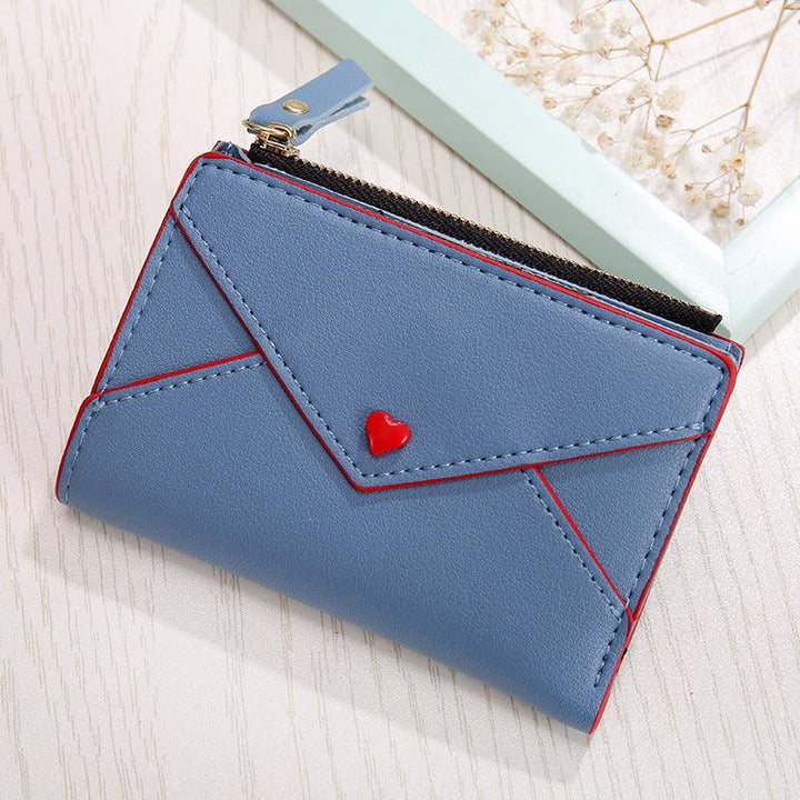 Heart-shaped Short Women's Pu Card Bag - Mamofa Global Store