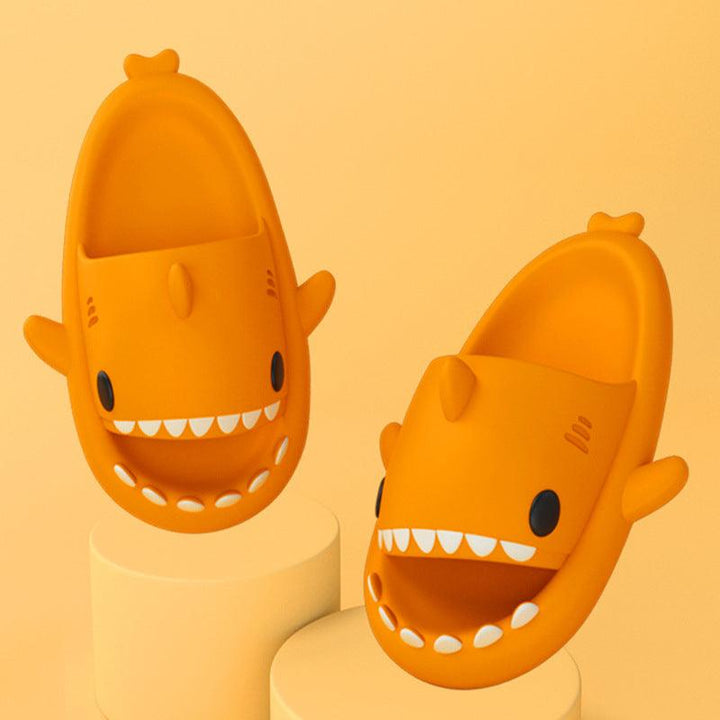 Adult's Slippers Indoor Outdoor Funny Shark Cartoon - Mamofa Global Store