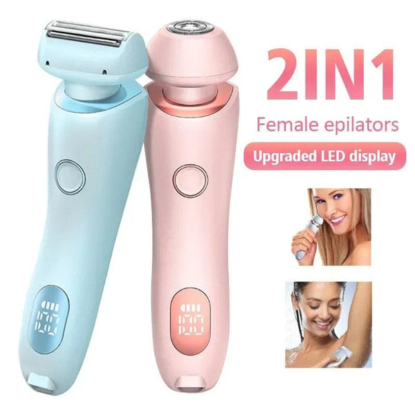 2 In 1 Hair Removal Epilator USB Rechargeable Trimmer - Mamofa Global Store