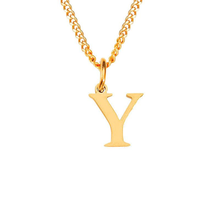 26 Letters All-Match 14K Stainless Steel Necklace - Mamofa Global Store