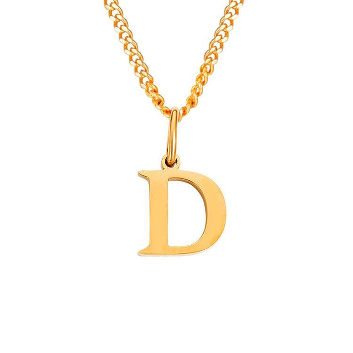 26 Letters All-Match 14K Stainless Steel Necklace - Mamofa Global Store