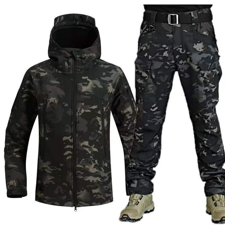 Outdoor Leather Thermal Suit Special Soldier Camouflage - Mamofa Global Store