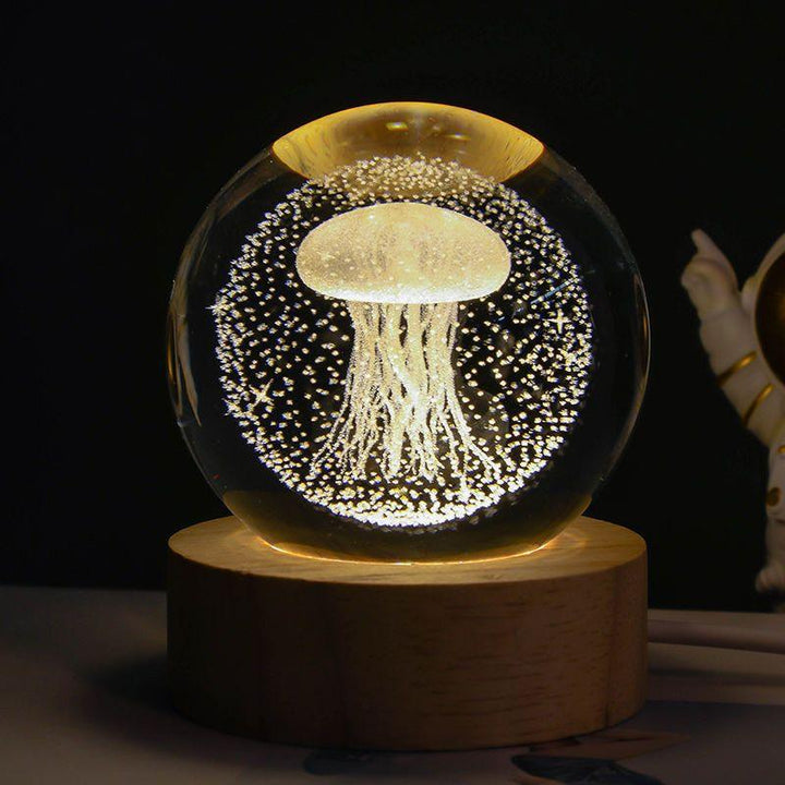 Starry Sky and Planets Crystal Ball Night Lamp - Mamofa Global Store