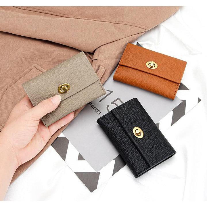 Women's Short Cowhide Wallet Fashion - Mamofa Global Store