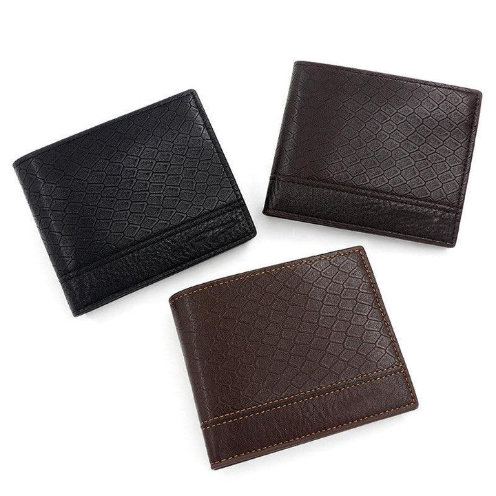 Men's Fashion Large Capacity Embossed Snake Pattern Wallet - Mamofa Global Store