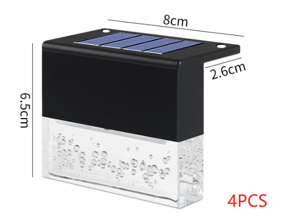 Waterproof New RGB LED Solar Light Step Fence Light - Mamofa Global Store