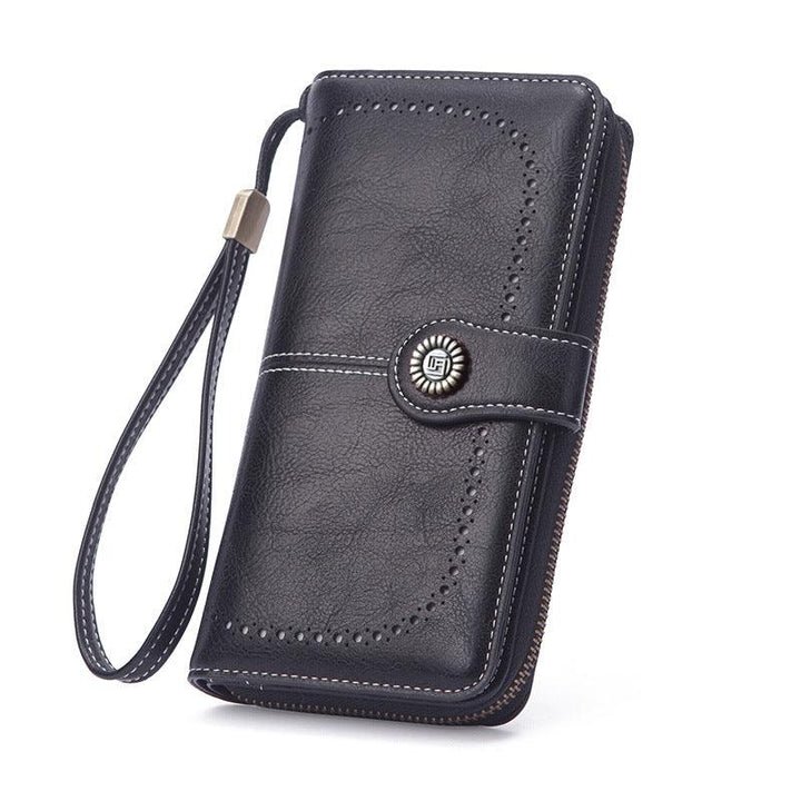 Stylish Retro Minimalism Long Wallet - Mamofa Global Store