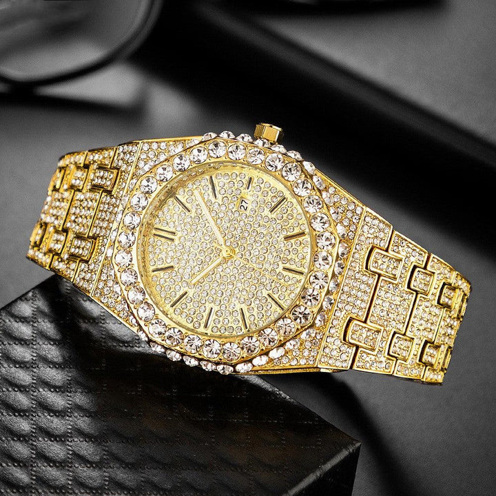 Fashion Starry Diamond Men's Quartz Watch - Mamofa Global Store