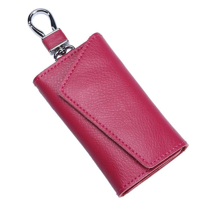 Large Capacity Real Leather Car Key Case - Mamofa Global Store