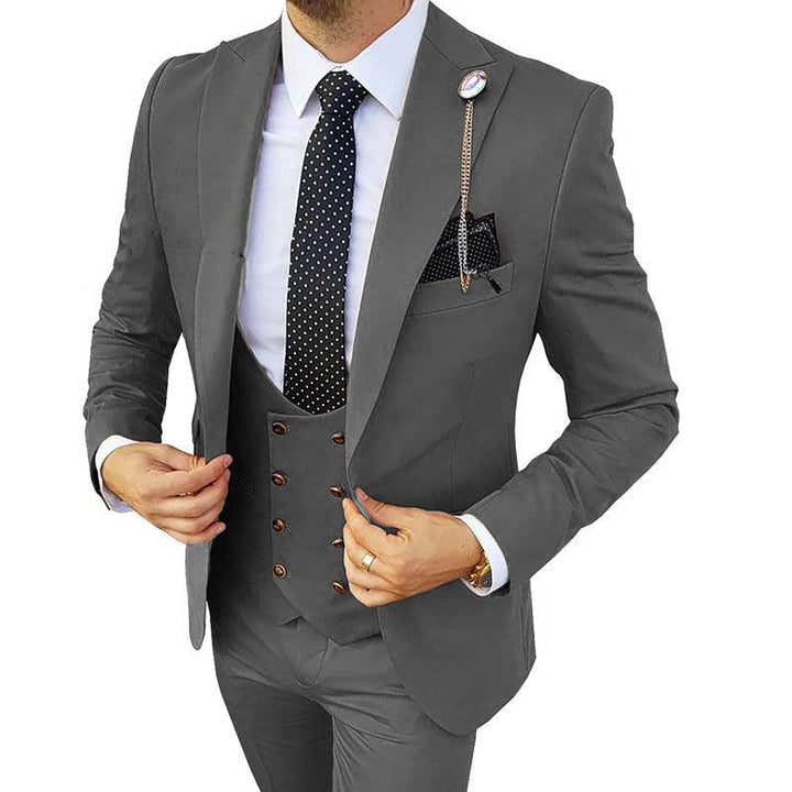 Fashion Men's Three Piece Suit Appear Thin - Mamofa Global Store