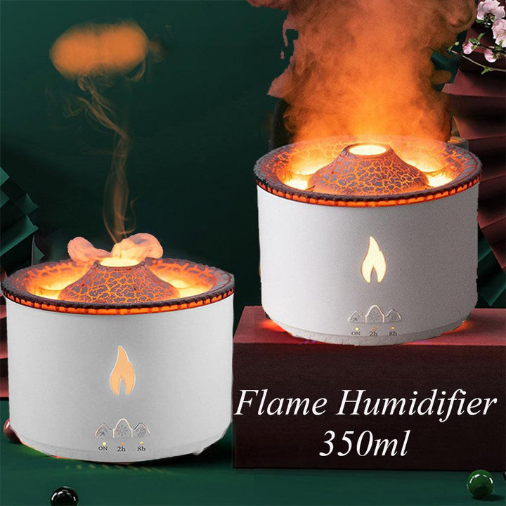 Creative Ultrasonic Essential Oil Humidifier Volcano Aromatherapy Machine Spray Jellyfish Air Flame Humidifier Diffuser - Mamofa Global Store