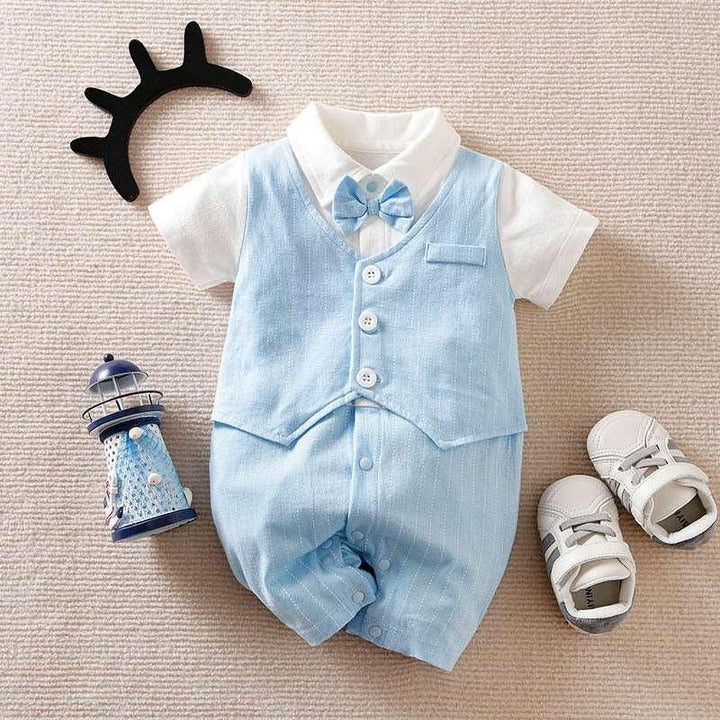 Baby Boy Gentleman Jumpsuit Baby Autumn Clothing - Mamofa Global Store