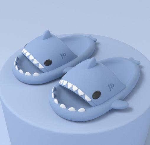 Adult's Slippers Indoor Outdoor Funny Shark Cartoon - Mamofa Global Store