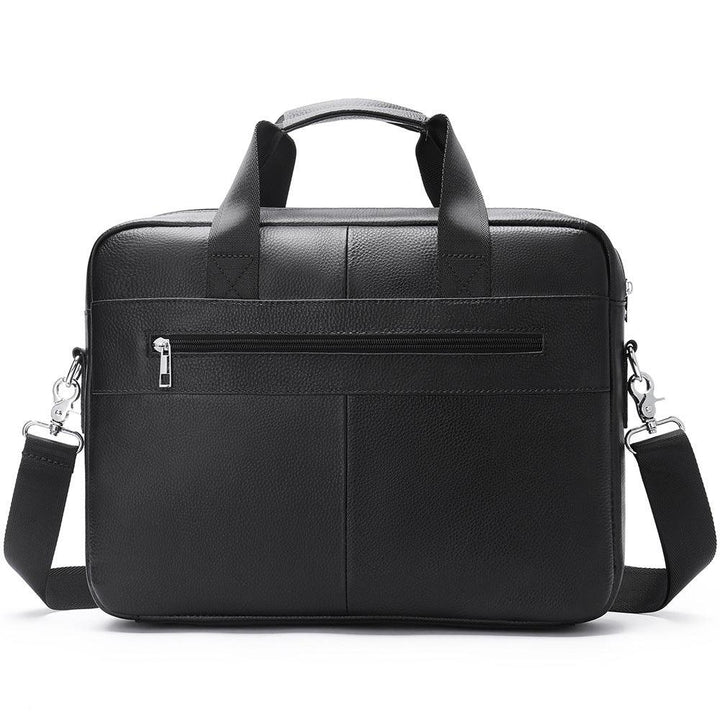 Men's Business Cowhide Laptop Bag - Mamofa Global Store