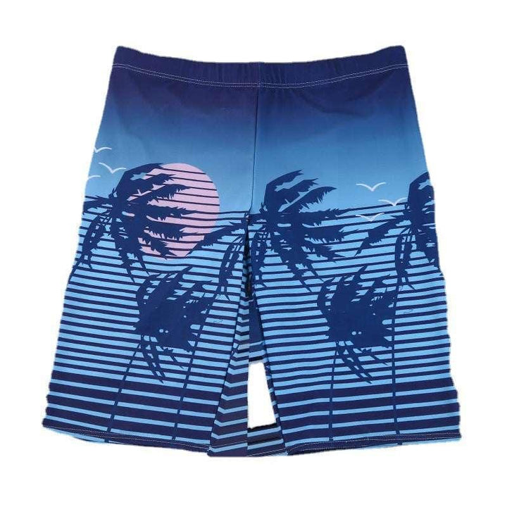 Men's Printed Large Size Loose Hot Springs Swimming Trunks - Mamofa Global Store