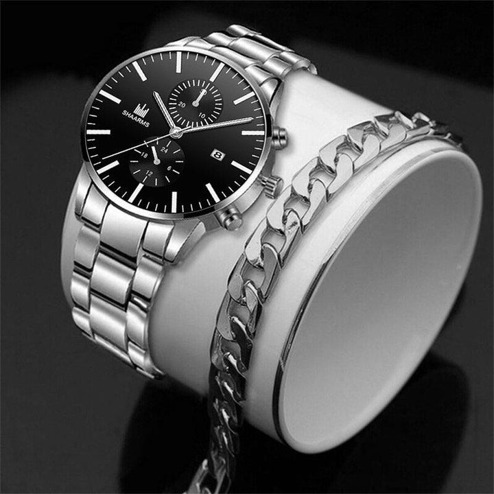 Fake Hree Eye Fashion Business Quartz Watch - Mamofa Global Store