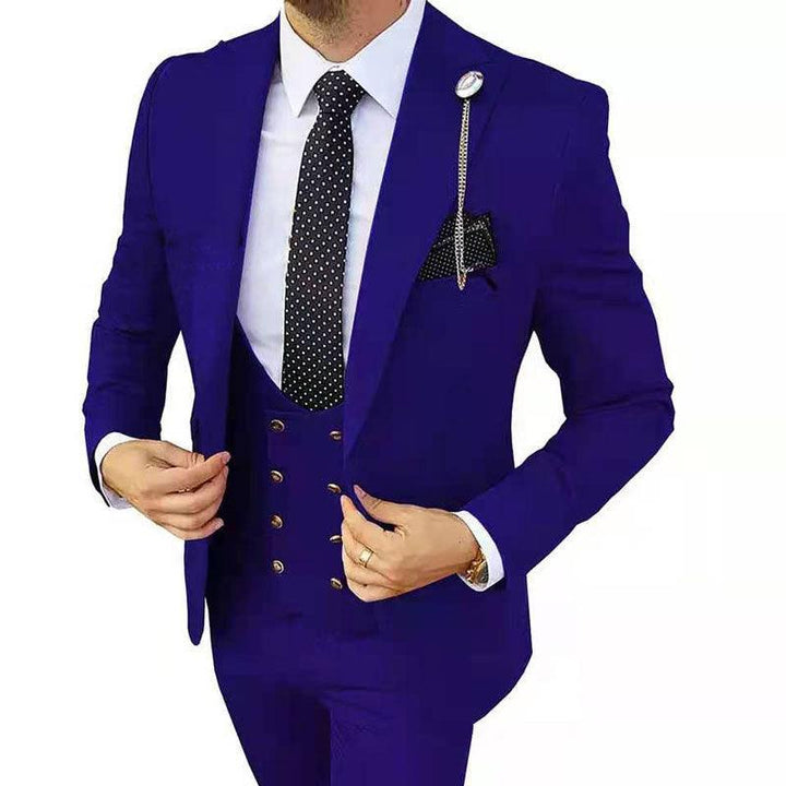 Fashion Men's Three Piece Suit Appear Thin - Mamofa Global Store