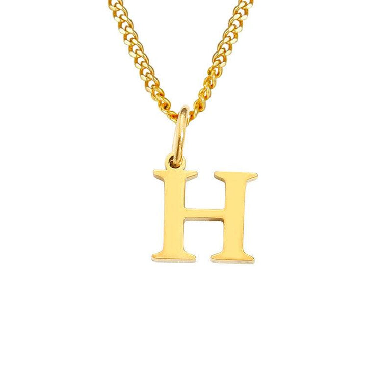 26 Letters All-Match 14K Stainless Steel Necklace - Mamofa Global Store