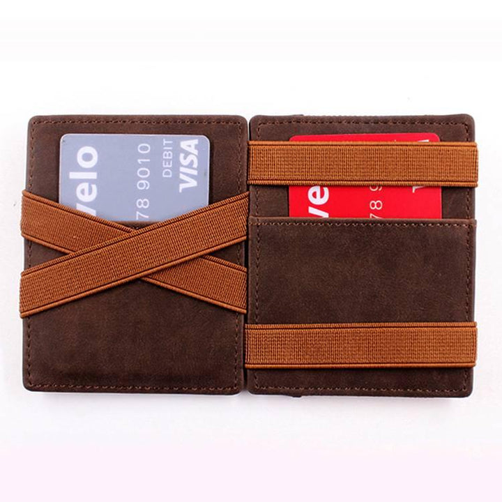 Leather Wallet Crazy Horse Leather Retro - Mamofa Global Store