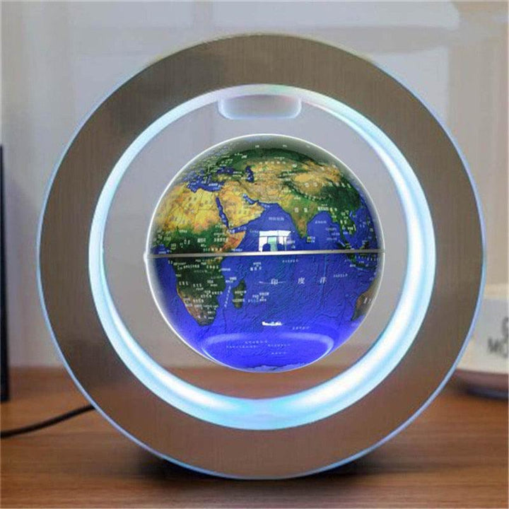 Round LED World Map Floating Globe Magnetic Levitation Light Anti Gravity Magic - Mamofa Global Store