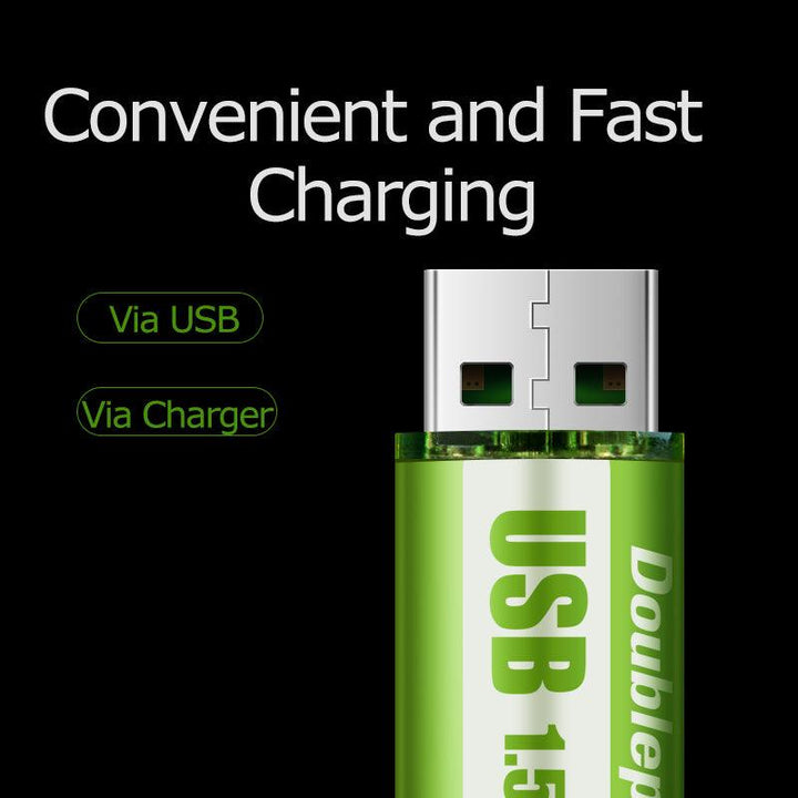 USB Rechargeable Battery No. 5, No. 7 Lithium Battery, Large Capacity 1.5v Constant Voltage AA - Mamofa Global Store