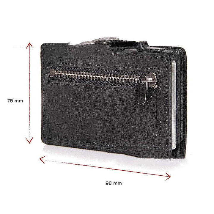Men's Aluminum Alloy Three Fold Money Clip Real Pickup Bag - Mamofa Global Store