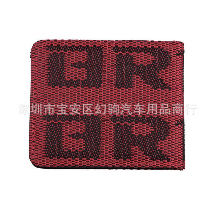 Car Modified Wallet Racing Modified Fabric Short Wallet - Mamofa Global Store