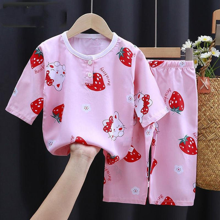 Summer Clothes Cotton Silk Air-conditioning Clothes Baby Clothes - Mamofa Global Store