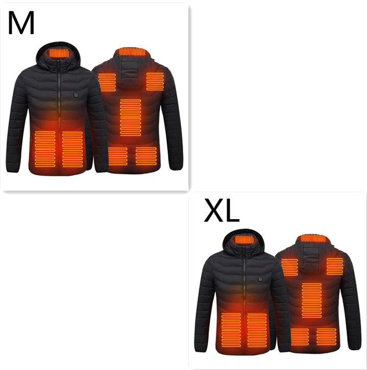 New Heated Jacket Coat USB Electric Jacket Cotton Coat Heater Thermal Clothing Heating Vest Men's Clothes Winter - Mamofa Global Store