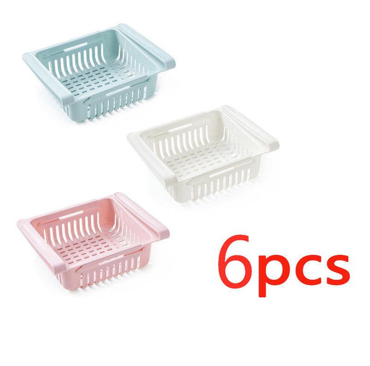 Refrigerator Storage Basket Stretchable Multifunction Kitchen Refrigerator Storage Box - Mamofa Global Store