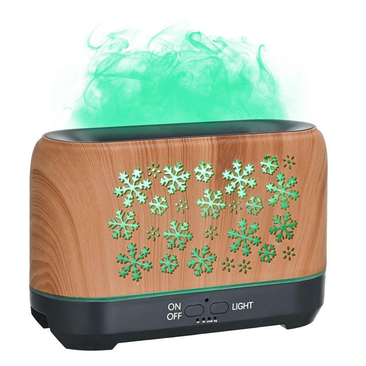 Christmas Snowflake Pattern Humidifier Household Colorful Aromatherapy Humidifier Atmosphere Colorful Diffuser - Mamofa Global Store