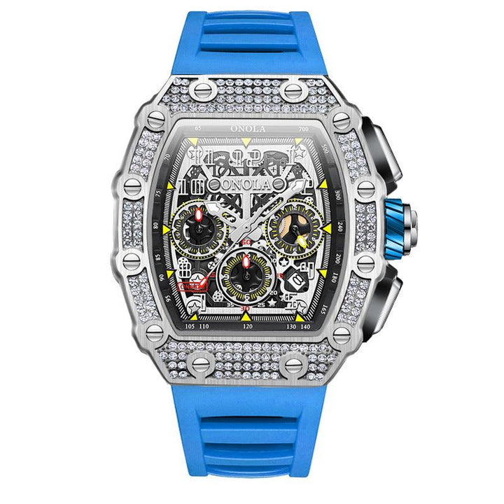 Full Diamond Fashion New Multi-functional Mechanical Watch - Mamofa Global Store