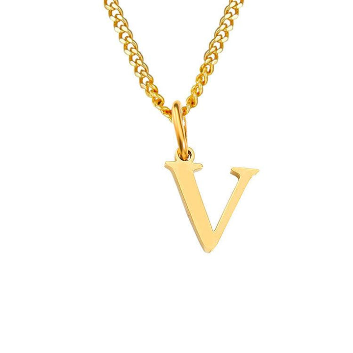 26 Letters All-Match 14K Stainless Steel Necklace - Mamofa Global Store