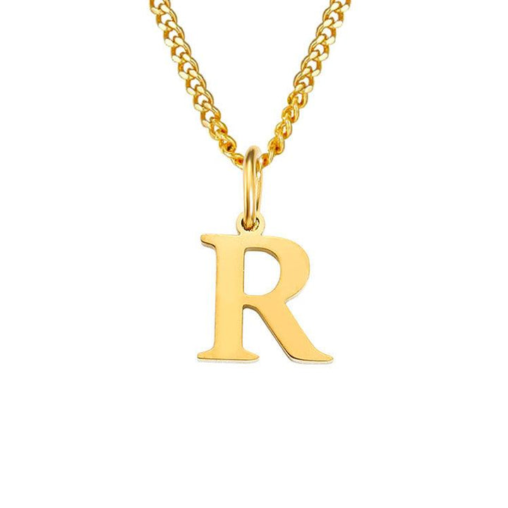 26 Letters All-Match 14K Stainless Steel Necklace - Mamofa Global Store