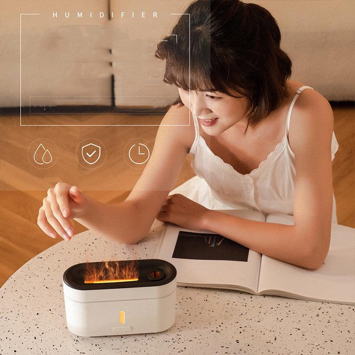 Flame Lamp Humidifier Aromatherapy Machine - Mamofa Global Store