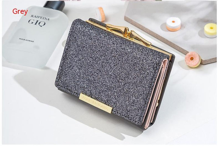 Korean Version Fashion Shiny Surface Multiple Card Slots Student Wallet - Mamofa Global Store