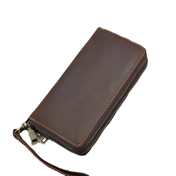 Men's Wallet Genuine Leather Fashion Retro Long Wallet - Mamofa Global Store