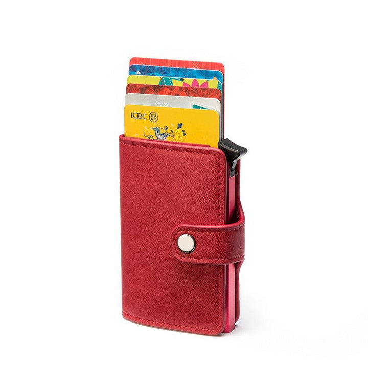 Antimagnetic Antitheft Card Holder Retro Multifunction - Mamofa Global Store