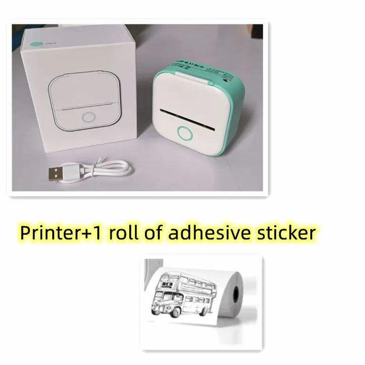 Portable Mini Thermal Label Printer Home Photo Printer Student Wrong Question Printer Bluetooth Mini Label Printer Price Tag - Mamofa Global Store