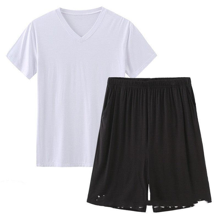 Modal Pajamas Men's Summer Shorts Short Sleeve - Mamofa Global Store