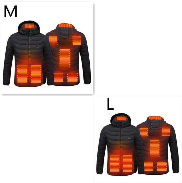 New Heated Jacket Coat USB Electric Jacket Cotton Coat Heater Thermal Clothing Heating Vest Men's Clothes Winter - Mamofa Global Store