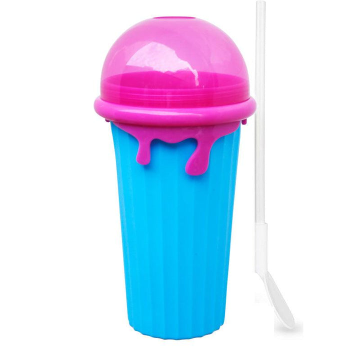 500ml Large Capacity Slushy Cup Summer Squeeze Homemade Juice Water Bottle Quick-Frozen Smoothie Sand Cup Pinch Fast Cooling Magic Ice Cream Slushy Maker Beker Kitchen Gadgets - Mamofa Global Store