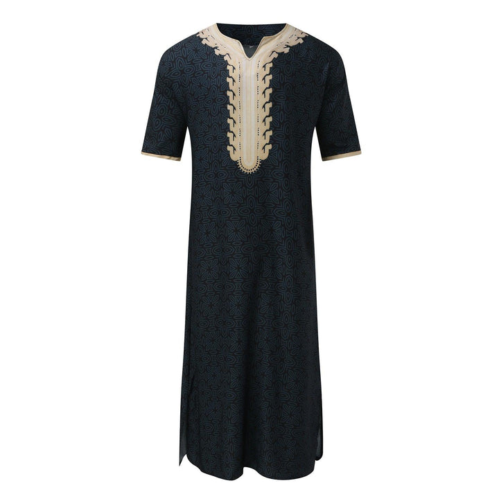 Short Sleeve Rompers Arab Ethnic Style Men - Mamofa Global Store