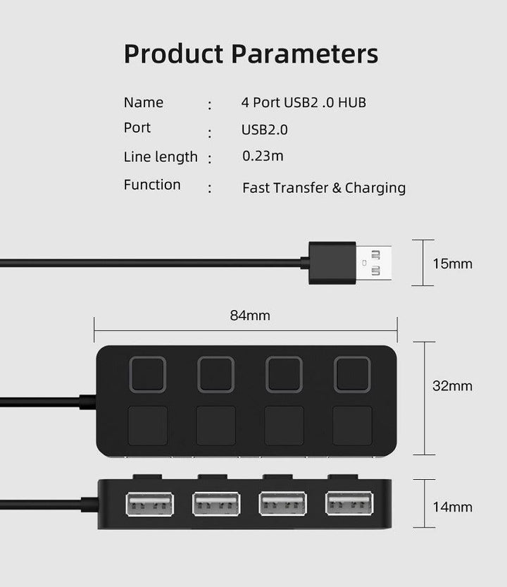 USB Hub Expander & Power Adapter - Mamofa Global Store