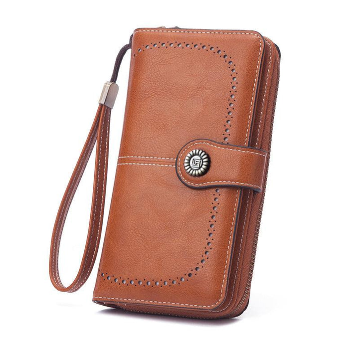 Stylish Retro Minimalism Long Wallet - Mamofa Global Store