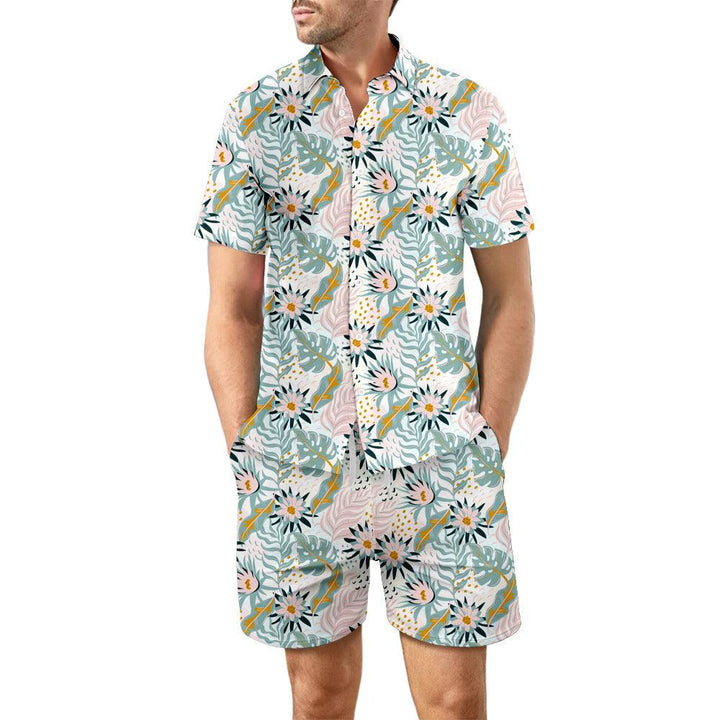 2Pcs Printed Beach Shirt - Mamofa Global Store