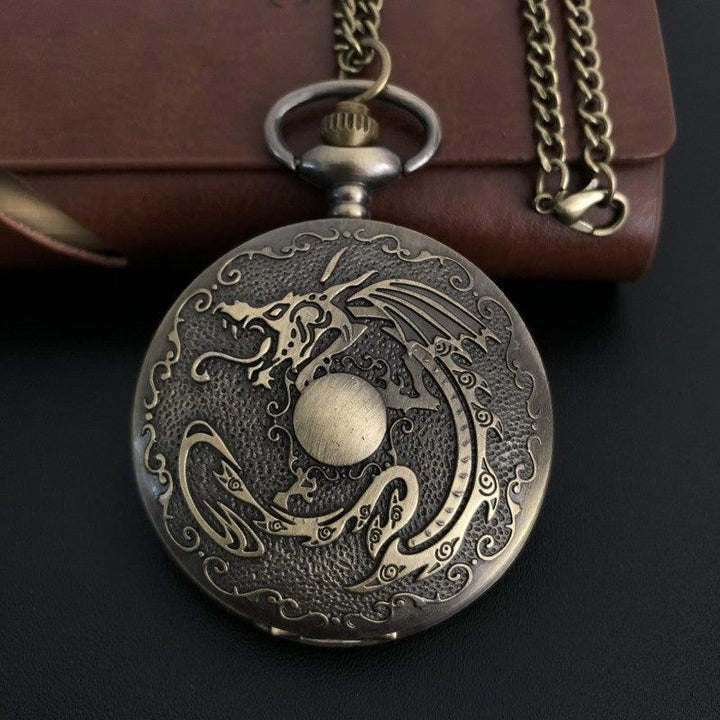 Dragon Bone Stone British Pocket Watch Casual Clothing Accessories - Mamofa Global Store