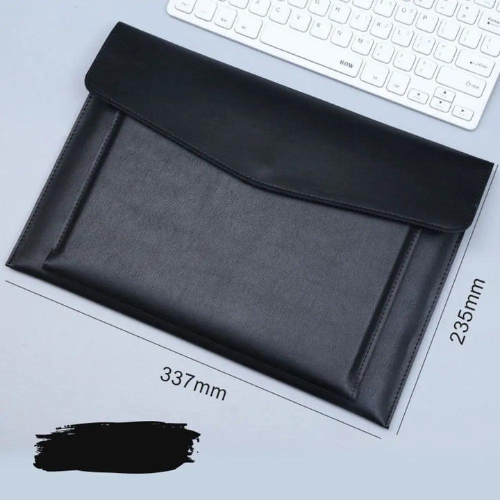 File Bag Contains Large Capacity Double-layer Leather Protective Sleeve A4 - Mamofa Global Store